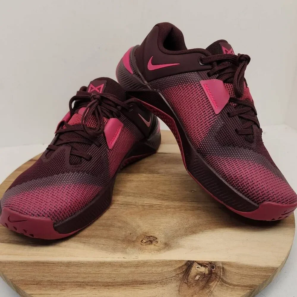 Nike Metcon 10 Women's Workout Shoes Size 9.5 Burgundy Pink